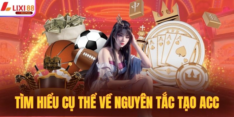 Tìm hiểu cụ thể về nguyên tắc tạo acc hội viên mới 